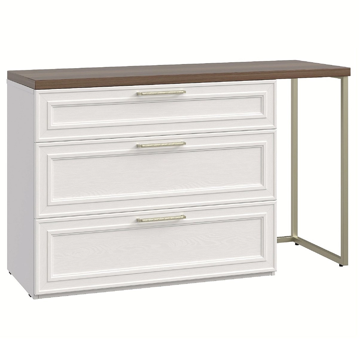 Комод Montreal белый со столом