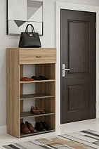 Тумба для обуви 1ящ., 3метал.полки (Дуб Катания)