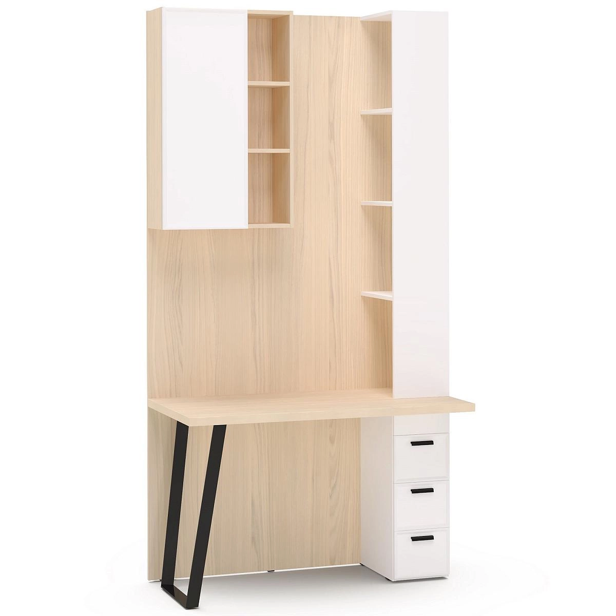 Стол письменный Rimini белая с секцией