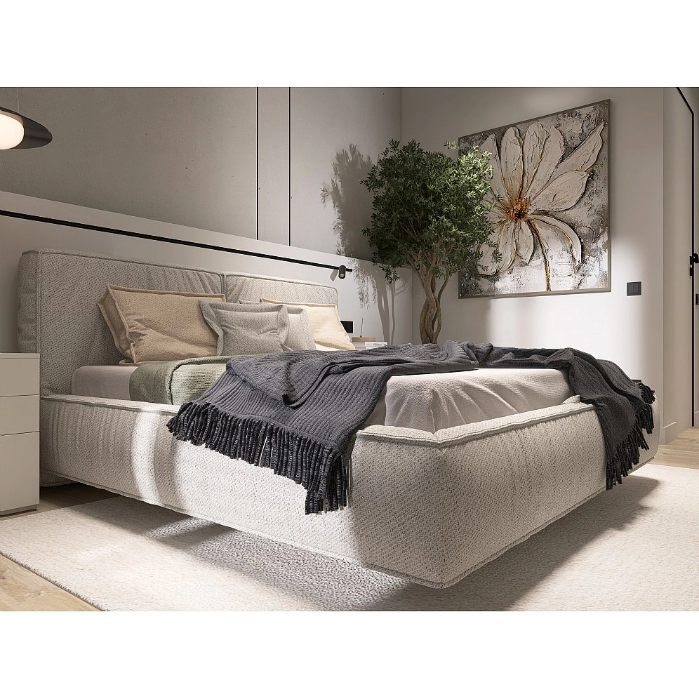 Кровать двуспальная Brioche Premier+ прямая с подъемным механизмом 180x200