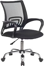 Кресло VB_Бюрократ CH-695NLT/SL ткань черн TW-11/сетка черн TW-0