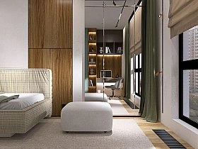 Кровать двуспальная Brioche Optimum угловая правая с подъемным механизмом 180х200