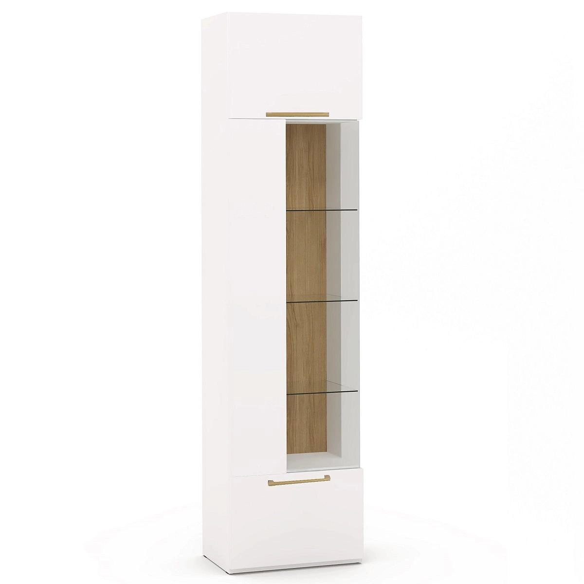 Шкаф-витрина правый в.2326 (др.ручки)