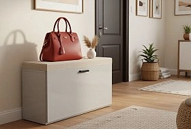 Тумба для обуви 1дв.откидная, Saga Latte дл.770
