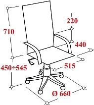 Кресло VB_EChair-510 TW сетка/ткань черный хром