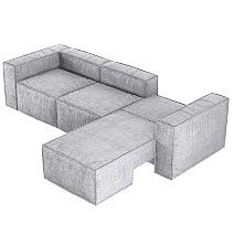 Диван Brioche Optimum угловой пр\лев с широкими подлокотниками