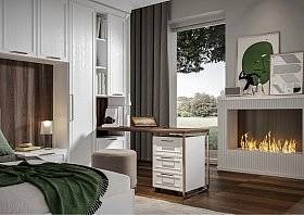 Тумба выкатная Montreal белый