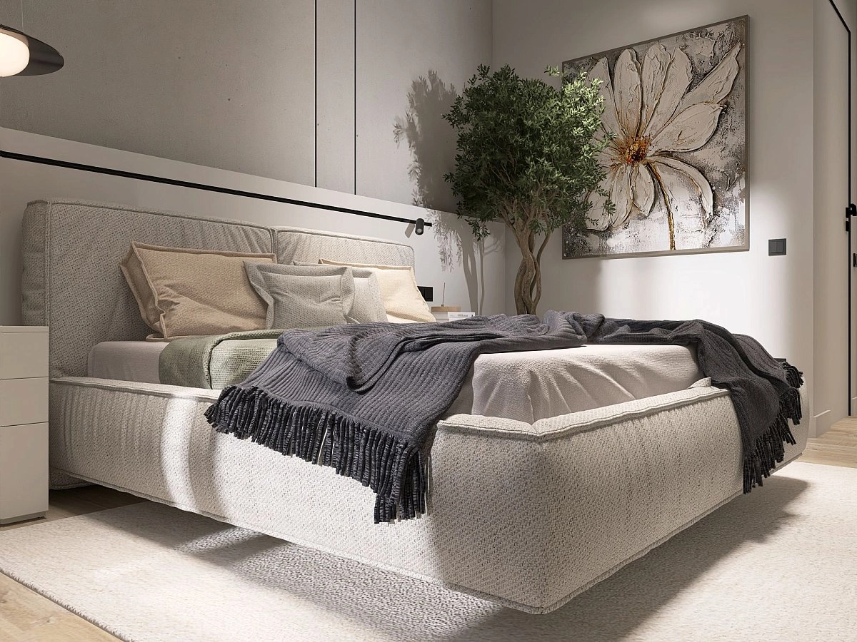 Кровать двуспальная  Brioche FIRST прямая с подъемным механизмом 160x200