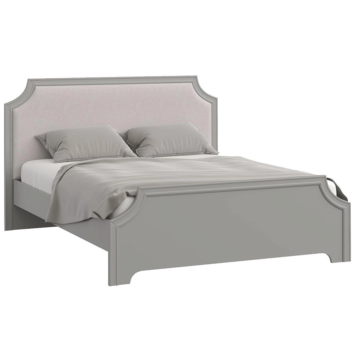 Кровать двуспальная 160х200 Монреаль серый