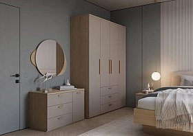 Шкаф четырехстворчатый Алтея тауп