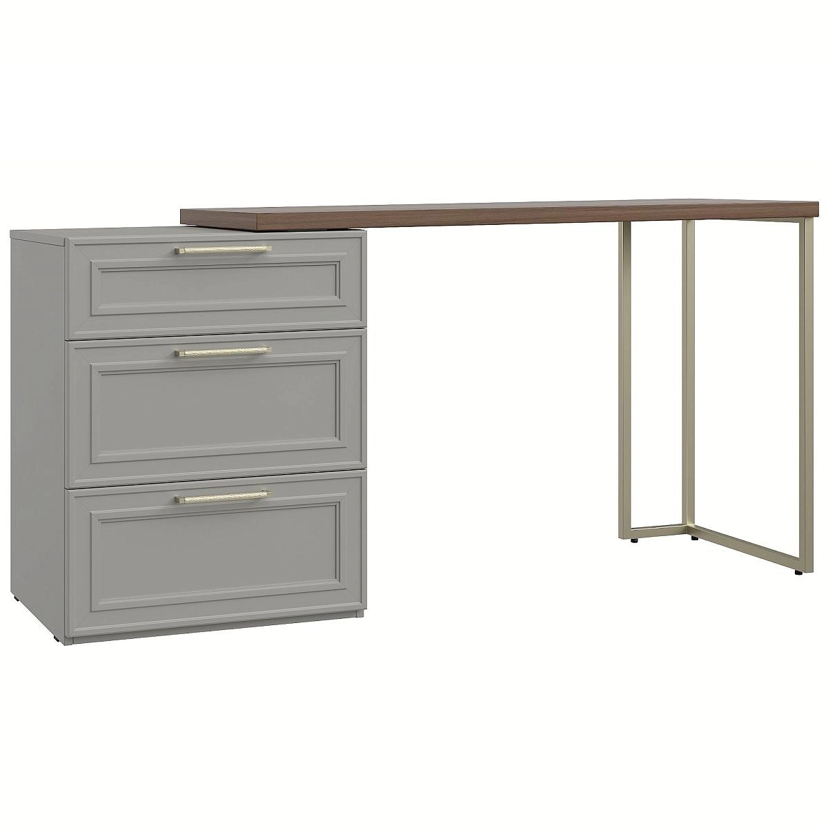 Комод Montreal серый со столом