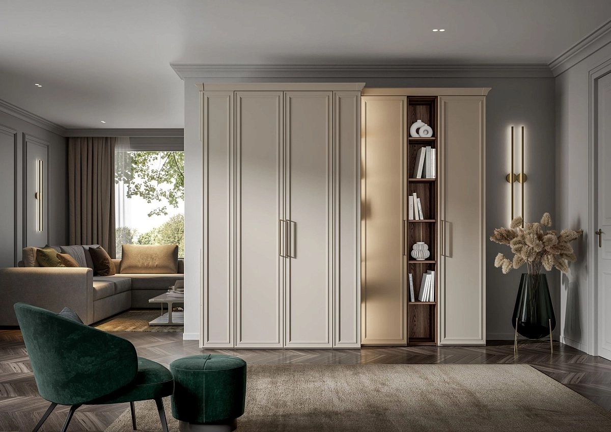 Шкаф двухстворчатый Монреаль беж