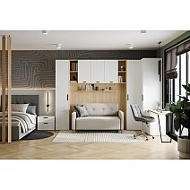 Шкаф одностворчатый Rimini белая