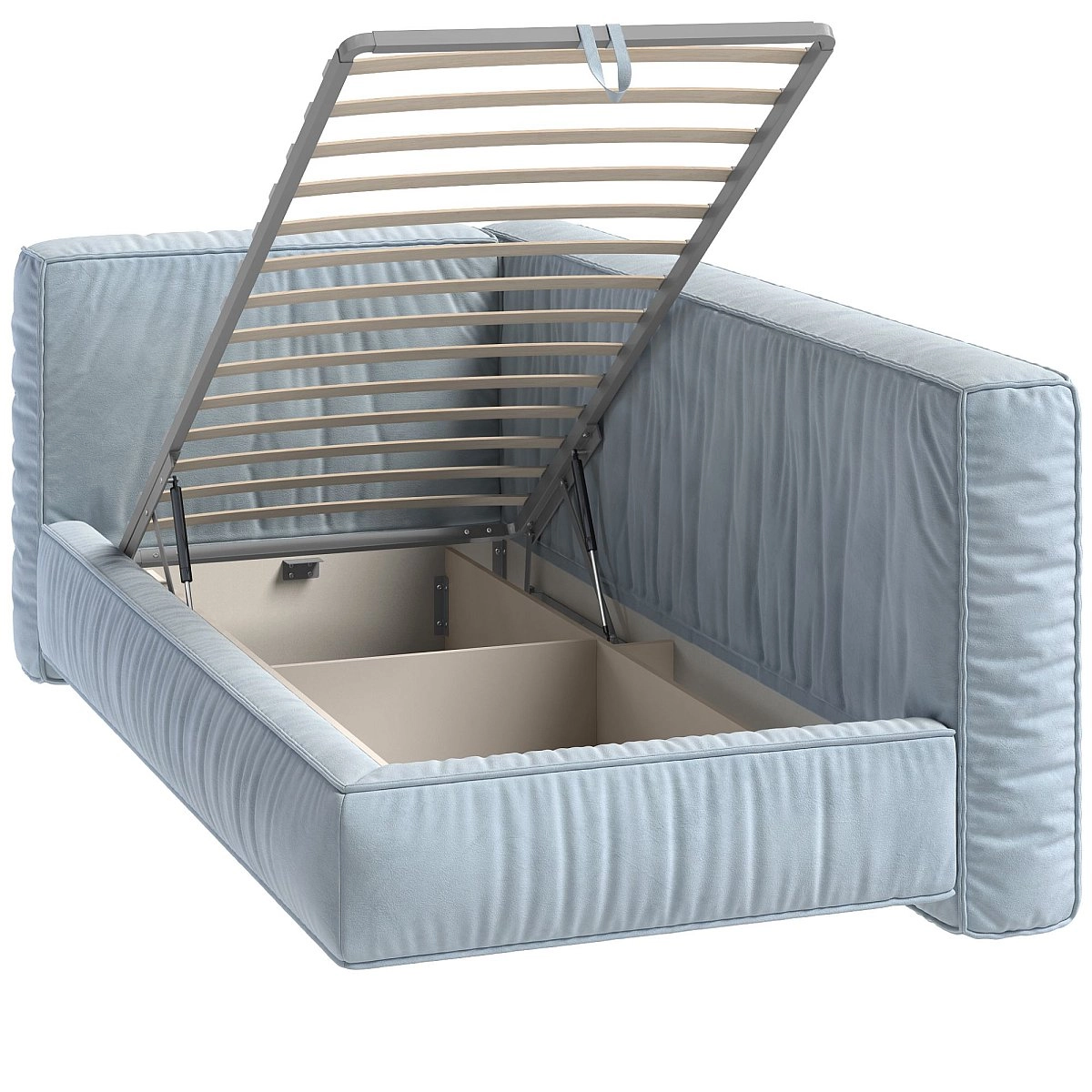 Кровать односпальная 90*200 Бриошь Оптимум угловая правая с подъемным механизмом