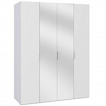 Шкаф четырехстворчатый Soho белая с зеркалами