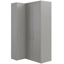 Шкаф угловой Монреаль серый