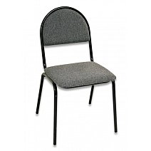Стул Серна (СМ-7/22) каркас черный, ткань серая Т-08