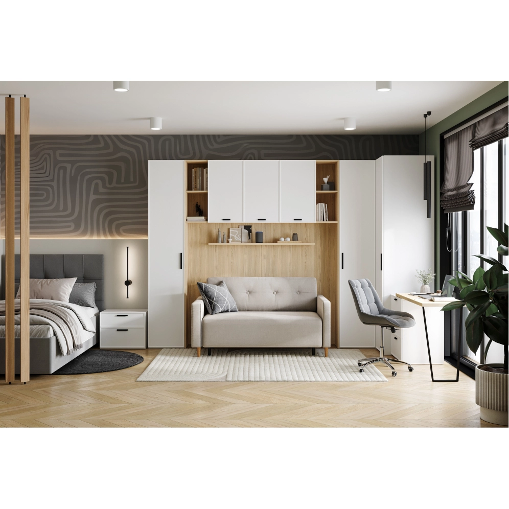 Шкаф угловой Rimini белая