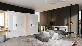 Шкаф одностворчатый Челси белая