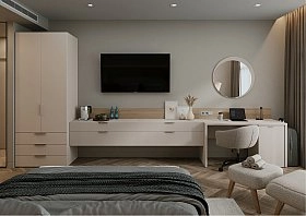 Тумба навесная под телевизор Soho беж