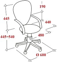 Кресло VB_Echair-396 (LT) сетка/ткань оранжевый пластик
