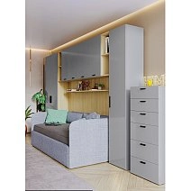 Кровать-диван односпальный 90х200 Челси,Римини с подъемным механизмом