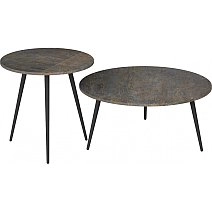 Стол журнальный Рикон Страйп, ножки черные