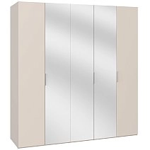 Шкаф пятистворчатый Soho беж с зеркалами