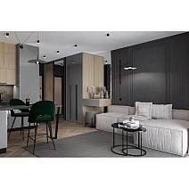 Диван Brioche Memori Basic П-образный с широкими подлокотниками