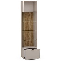 Шкаф-витрина одностворчатый Сохо беж