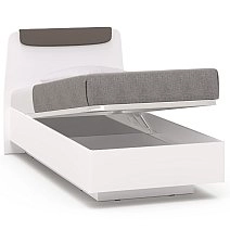 Кровать односпальная Soho белая с подъемным механизмом 90х200