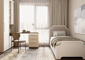 Ящик подкроватный Montreal беж для односпальной, двуспальной кровати