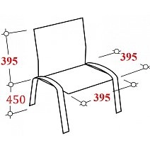 Стул складной КО_ искожа черный РС 04, каркас черный