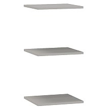 Полка Челси,Монреаль,Римини серая для однодверного шкафа 3шт