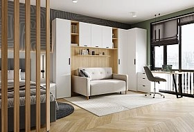 Диван Финоккио Равена Biscuit прямой 2,5 местный