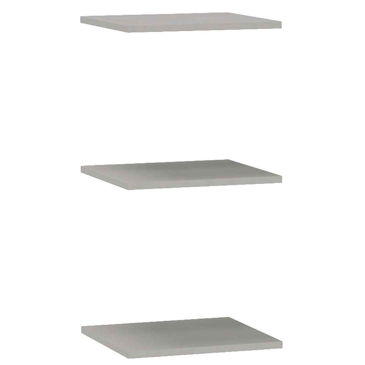 Полка Chelsea,Montreal,Rimini серая для однодверного шкафа 3шт