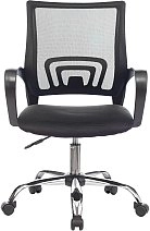 Кресло VB_Бюрократ CH-695NLT/SL ткань черн TW-11/сетка черн TW-0