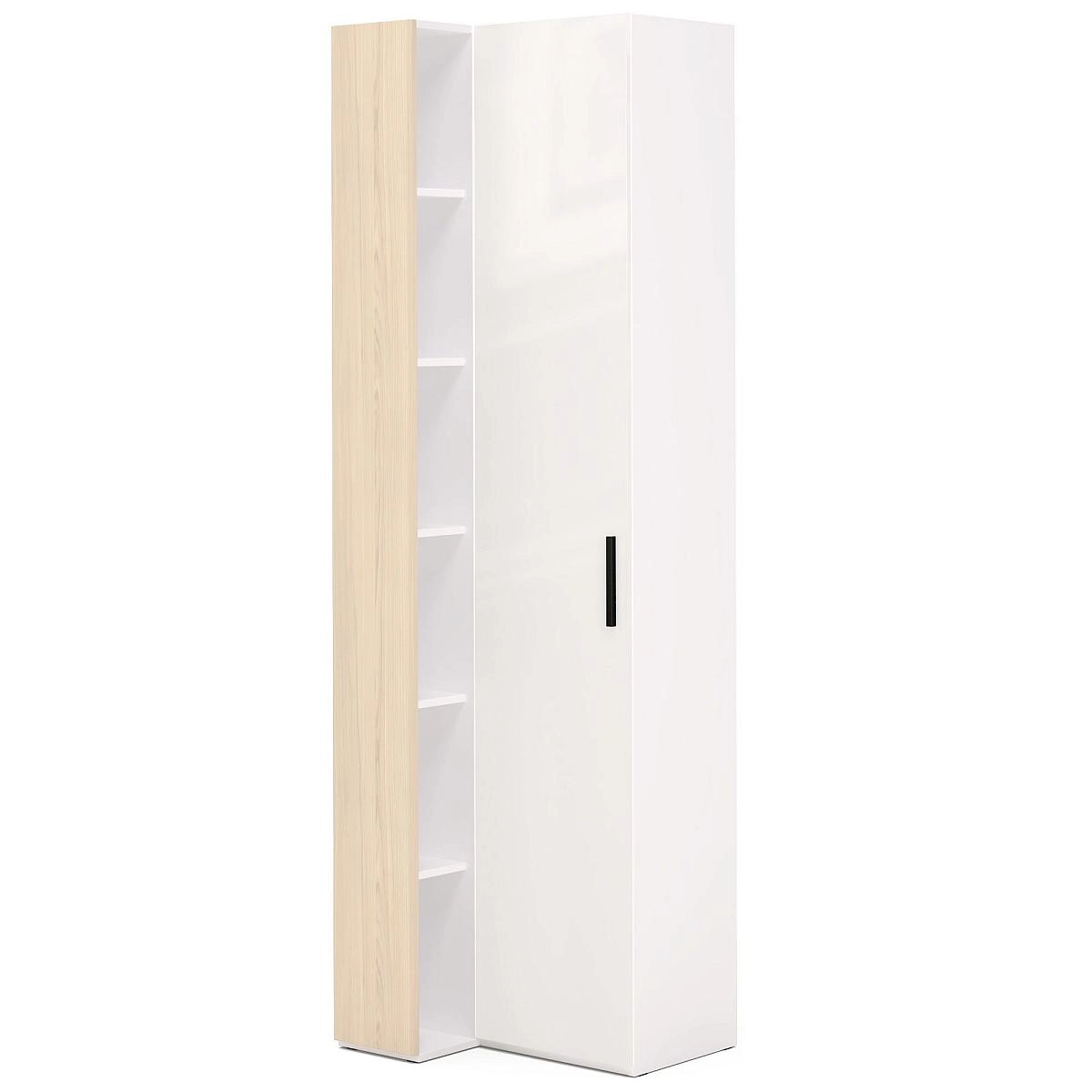 Шкаф переходный со стеллажом Chelsea белая