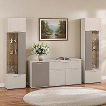 Шкаф-витрина одностворчатый Soho беж