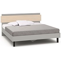 Кровать двуспальная Chelsea,Rimini серая 180х200