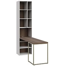 Стол письменный Montreal белый со стеллажом