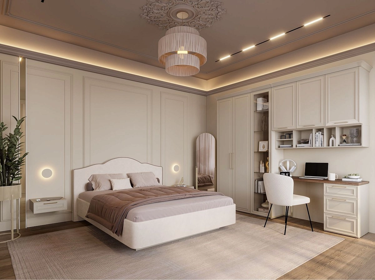 Элемент карниза Montreal беж для внешнего угла