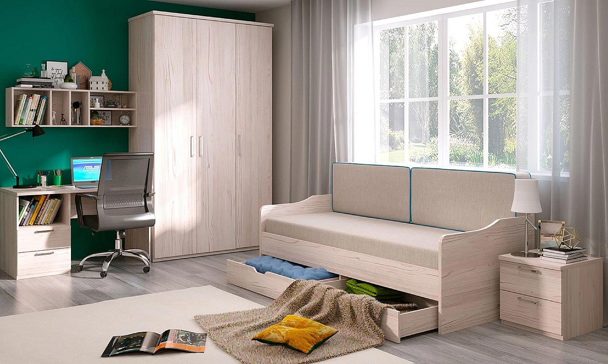 Шкаф трехстворчатый Flash светлый